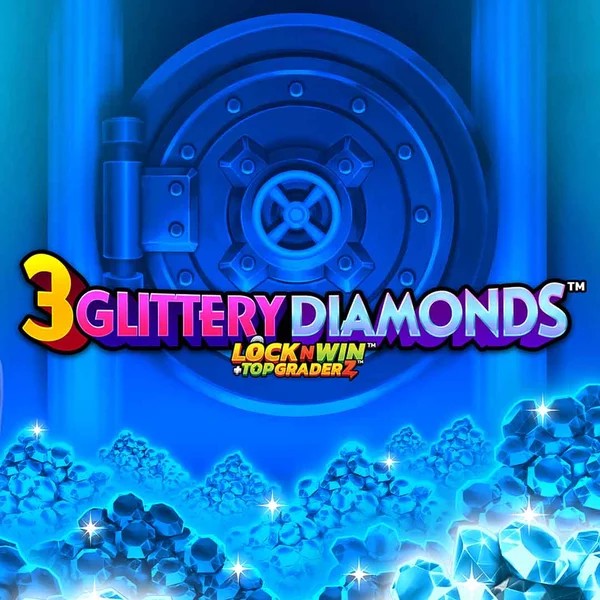 Play 3 Glittery Diamonds slot by PearFiction Studios on wild-robin.eu.com