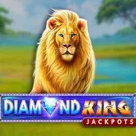 Diamond King Jackpots logo by SpinPlay Games at Wild Robin Casino