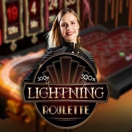 Live Casino logo of Lightning Roulette from Evolution at Wild Robin Casino