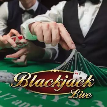 Live Blackjack game by Evolution – logo hosted on Wild Robin Casino
