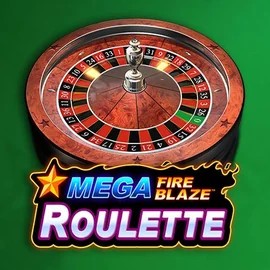Mega Fire Blaze Roulette slot logo by Playtech at Wild Robin Casino