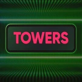 Towers slot logo by Turbo Games at Wild Robin Casino